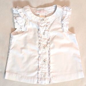 Infant girls Janie and Jack white sleeveless top